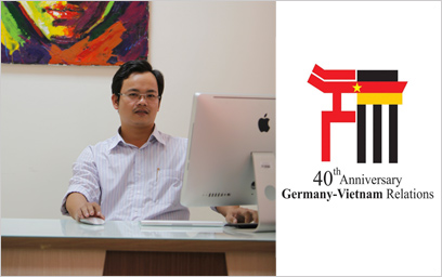 Họa sĩ Thiết kế Duy Tân giành giải Nhì sáng tác logo 40 năm quan ...