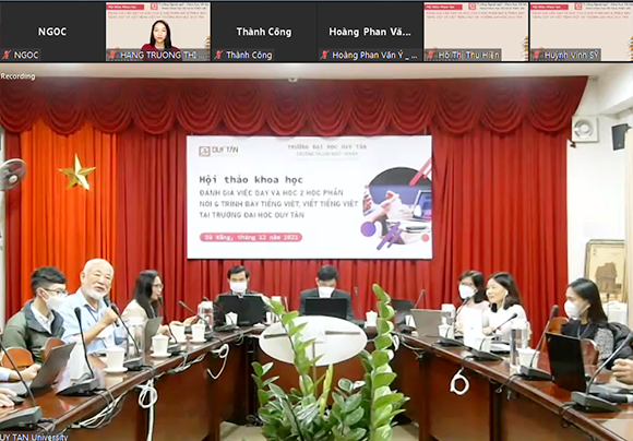 Hội thảo Khoa học về đánh giá việc Dạy và Học phần Nói, Trình bày và Viết tiếng Việt tại DTU