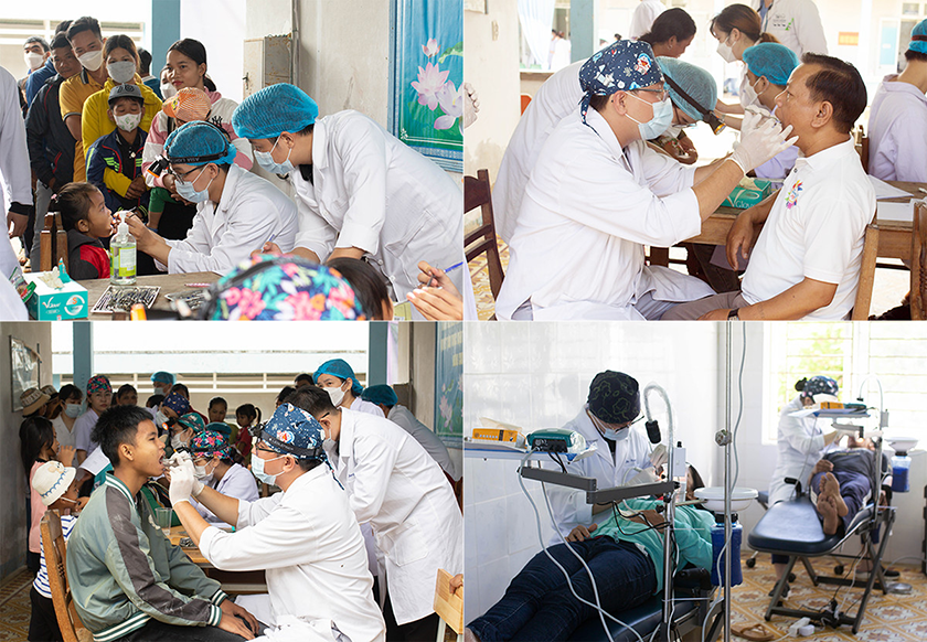 Giảng viên và SV ngành Bác sĩ Răng-Hàm-Mặt ĐH Duy Tân cùng Chiến dịch Khám Chữa bệnh Miễn phí 