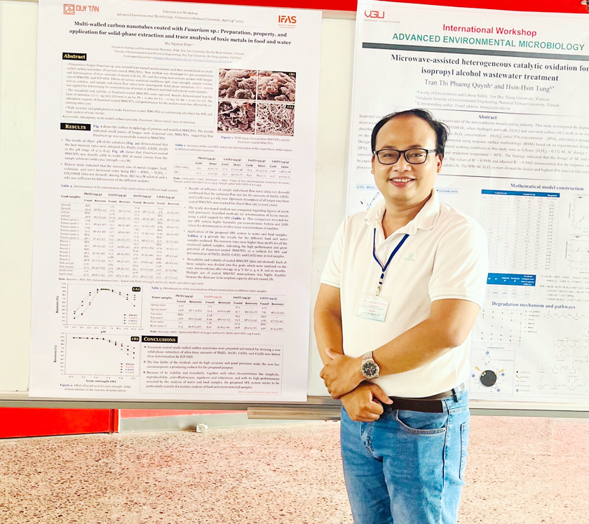 Thêm nhà khoa học của ĐH Duy Tân trong top Việt Nam ở ngành môi trường
