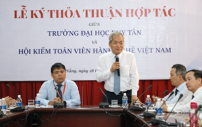 Đại học Duy Tân Ký kết Hợp tác với Hội Kiểm toán viên Hành nghề Việt Nam Ongphamsydanhphatbieutailekyket-62