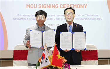 Signing Ceremony for the MoU with Dong-Eui University, South Korea