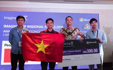Kết thúc Imagine Cup 2018, vòng Chung kết Khu vực Châu Á: Đại học Duy Tân Vinh dự nhận Giải 