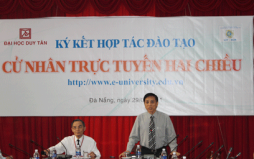 Triển khai mô hình đào tạo cử nhân trực tuyến hai chiều giữa ĐH Duy Tân & ĐH CNTT.TPHCM