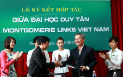 Lễ ký kết giữa ĐH Duy Tân và Montgomerie Links Viet Nam