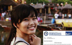 Duy nhất Sinh viên ĐH Duy Tân được trao Học bổng Thực tập tại Indonesia