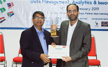 DTU Lecturer Receives Best Paper Award at the International Conference on Data Management, Analytics & Innovation