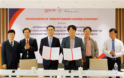 Trường Đào tạo Quốc tế, ĐH Duy Tân ký kết MOU với Khoa Hệ thống Thông tin Quản lý, Đại học Dong-A