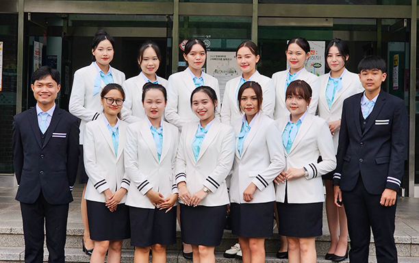 DTU Tourism Management & Aviation Service Students in South Korea on Exchange Term