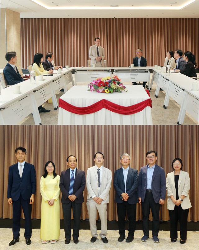 Lãnh đạo ĐH Duy Tân tiếp đón đoàn đại biểu của Công ty Dentium tại Đà Nẵng