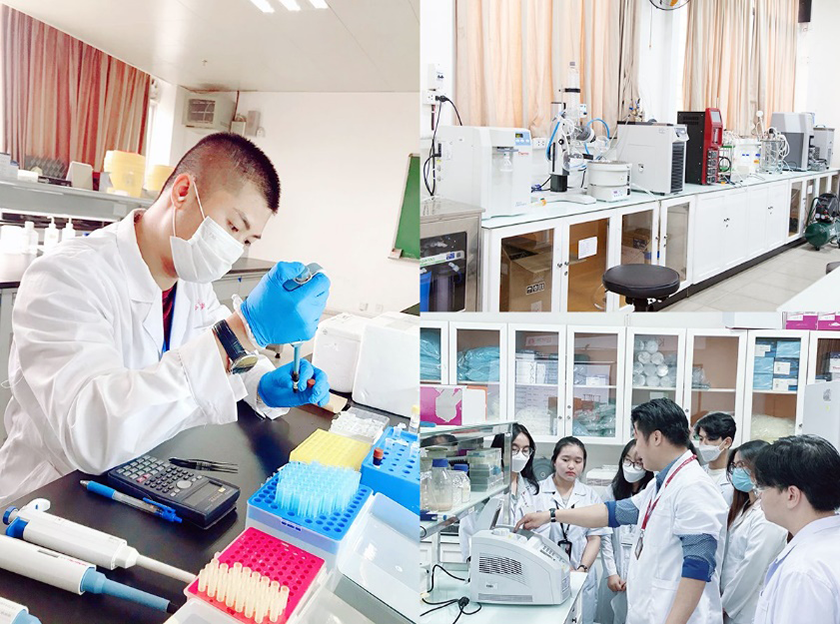 Cơ sở vật chất hiện đại và đồng bộ cho các ngành học Kỹ thuật Xét nghiệm và Kỹ thuật Y sinh ở Duy Tân