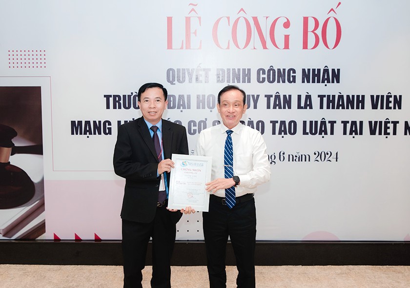 Đại học Duy Tân Chính thức Trở thành Thành viên Mạng lưới các Cơ sở Đào tạo Luật tại Việt Nam