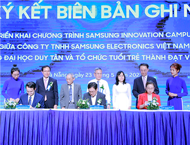 Lễ ký kết biên bản ghi nhớ triển khai chương trình Samsung Innovation Campus 2022 - 2023